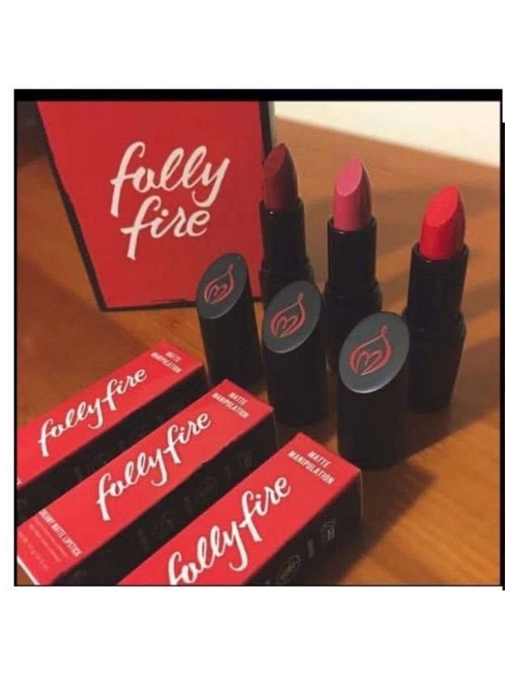 Folly Fire Lipstick Set 3 Expensive Habits